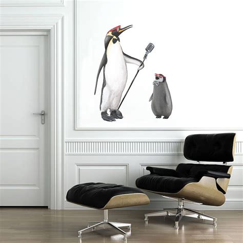 penguin wall stickers|More.